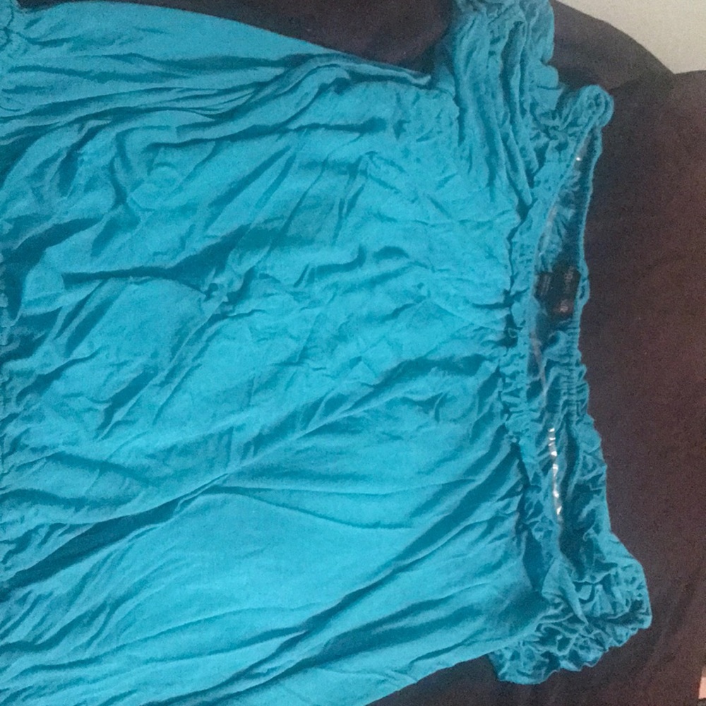 Blue Ruffle Top - Picture 3 of 3